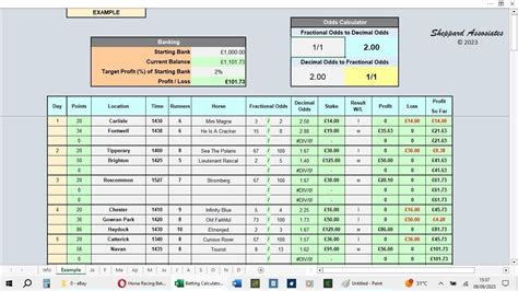 race betting calculator